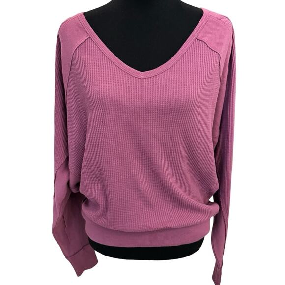 New ~ FREE PEOPLE ~ Santa Clara Thermal Top ~ Classic ~ S FALL - Picture 2 of 3